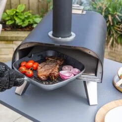 Zanussi Wood Pellet Pizza Oven With Paddle & Cover -Garden and Outdoors 30856035 alt09