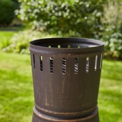 Steel Chimenea -Garden and Outdoors 30862897 alt03