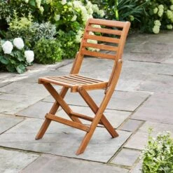 Compact Wooden Folding Dining Set -Garden and Outdoors 30877113 alt08