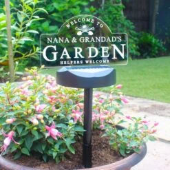 Personalised Garden Sign Outdoor Solar LED Light -Garden and Outdoors 30878361 alt04