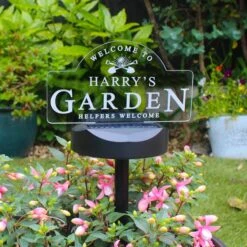 Personalised Garden Sign Outdoor Solar LED Light -Garden and Outdoors 30878361 alt07