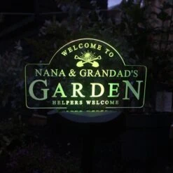 Personalised Garden Sign Outdoor Solar LED Light -Garden and Outdoors 30878361 alt09
