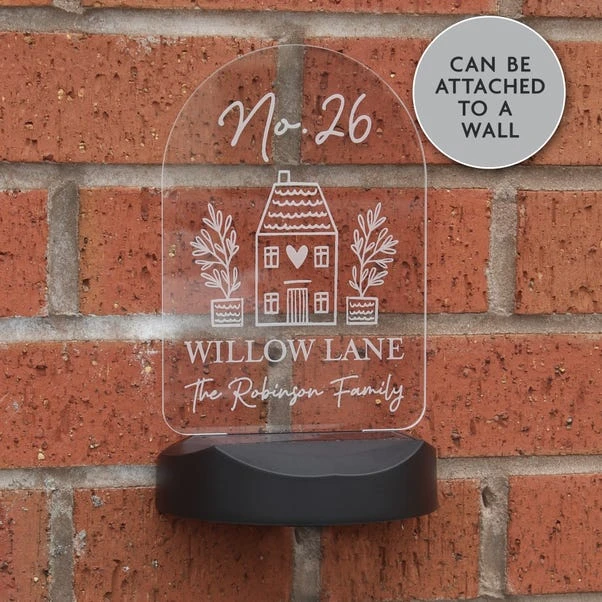 Personalised Home Outdoor Solar LED Light 2 Personalised Home Outdoor Solar LED Light - Image 2