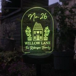 Personalised Home Outdoor Solar LED Light 12 Personalised Home Outdoor Solar LED Light -Garden and Outdoors 30878363 alt02