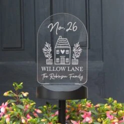 Personalised Home Outdoor Solar LED Light 13 Personalised Home Outdoor Solar LED Light -Garden and Outdoors 30878363 alt03