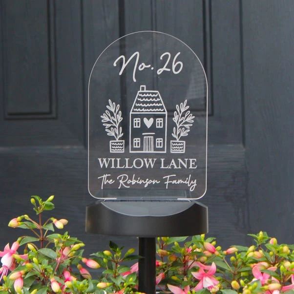 Personalised Home Outdoor Solar LED Light 4 Personalised Home Outdoor Solar LED Light - Image 4