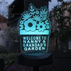 Personalised Plant Pot Outdoor Solar LED Light 13 Personalised Plant Pot Outdoor Solar LED Light -Garden and Outdoors 30878364 alt03