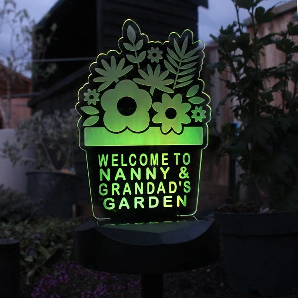 Personalised Plant Pot Outdoor Solar LED Light 5 Personalised Plant Pot Outdoor Solar LED Light - Image 5