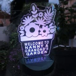 Personalised Plant Pot Outdoor Solar LED Light 15 Personalised Plant Pot Outdoor Solar LED Light -Garden and Outdoors 30878364 alt05