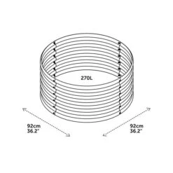 VegTrug VegTub Modular Metal Raised Bed Kit -Garden and Outdoors 30890329 alt03