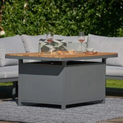 Stockholm Corner Set With Fire Pit Table -Garden and Outdoors 30893651 alt01