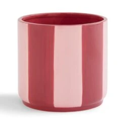 Elements Striped Ceramic Plant Pot -Garden and Outdoors 30893707 alt02