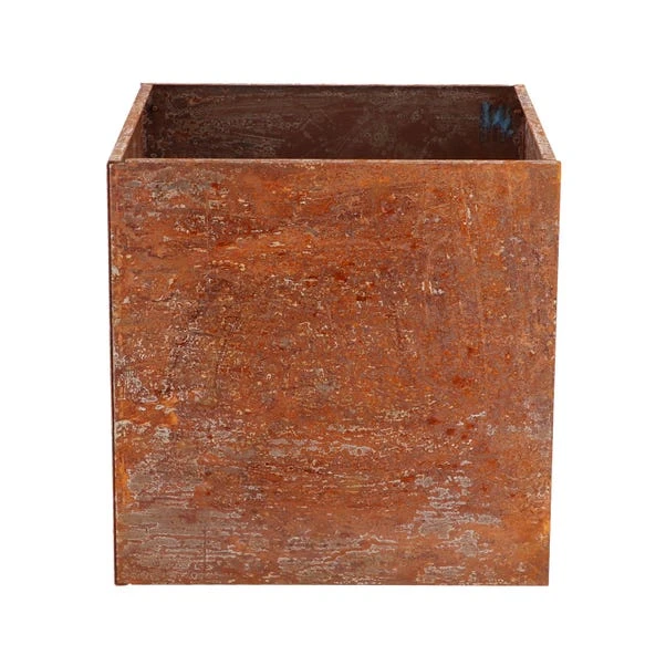 Fallen Fruits Square Rust Planter 2 Fallen Fruits Square Rust Planter - Image 2