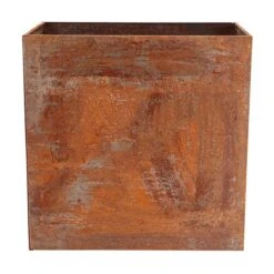 Fallen Fruits High Rectangular Rust Planter -Garden and Outdoors 30900103 alt02