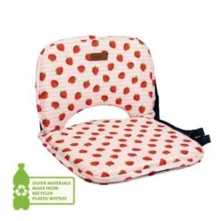 Strawberries & Cream 5 Position Fold Flat Picnic Chair With Carry Handle -Garden and Outdoors 30911480 alt02