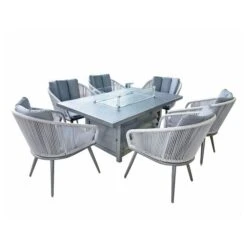 Aspen 6 Seater Firepit Dining Set 9 Aspen 6 Seater Firepit Dining Set -Garden and Outdoors 30915679 alt03