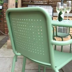 Porto 6 Seater Dining Set With Stacking Chairs -Garden and Outdoors 30915727 alt03