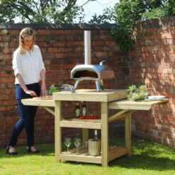 Garden Pizza Oven Table -Garden and Outdoors 30916432