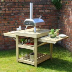 Garden Pizza Oven Table -Garden and Outdoors 30916433 alt04