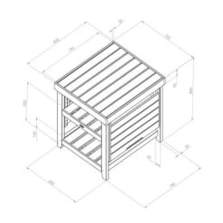 Garden Pizza Oven Table -Garden and Outdoors 30916433 alt07