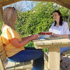 Stirling Picnic Table Arbour -Garden and Outdoors 30916560 alt06