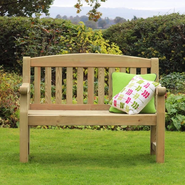 Emily 2 Seater Bench With Seat Pad 4 Emily 2 Seater Bench With Seat Pad - Image 4
