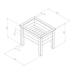 Deep Root Planter 1m -Garden and Outdoors 30917460 alt08