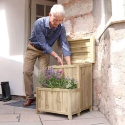 Parcel Store With Planter -Garden and Outdoors 30917471 alt02