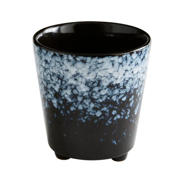 Spotty Reactive Glaze Plant Pot 2 Spotty Reactive Glaze Plant Pot - Image 2