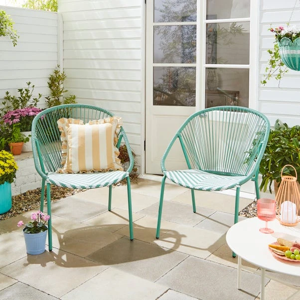 Riviera Chair Jade And White 1 Riviera Chair Jade And White