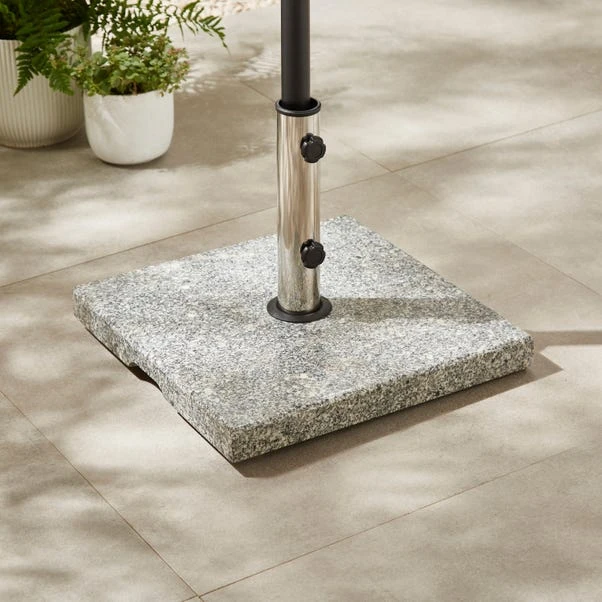 Square Granite Parasol Base, 25kg 1 Square Granite Parasol Base, 25kg