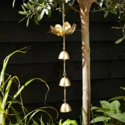 Lotus Gold Hanging Décor