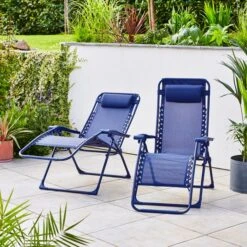 Set Of 2 Helsinki Loungers -Garden and Outdoors 30927258 alt02