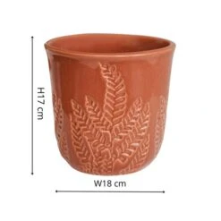 Kew Embossed Fern Plant Pot -Garden and Outdoors 30936859 alt03