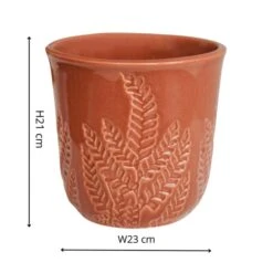 Kew Embossed Fern Plant Pot -Garden and Outdoors 30936860 alt03