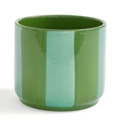 Elements Striped Ceramic Plant Pot -Garden and Outdoors 30943041 alt02