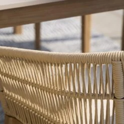 Pacific Lifestyle Moeven Outdoor 6 Seater Dining Set -Garden and Outdoors 30984357 alt03