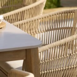 Pacific Lifestyle Moeven Outdoor 6 Seater Dining Set -Garden and Outdoors 30984357 alt04