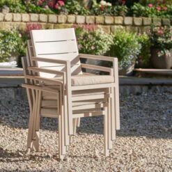 Pacific Lifestyle Aruba Outdoor 4 Seater Dining Set -Garden and Outdoors 30984387 alt04