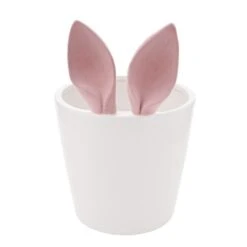 Eggs-traordinary Gift Co. Flocked Bunny Ears Plant Pot -Garden and Outdoors 30984527 alt01