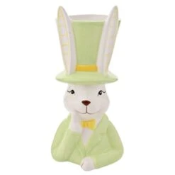 Eggs-traordinary Gift Co. Bunny In Top Hat Plant Pot 13 Eggs-traordinary Gift Co. Bunny In Top Hat Plant Pot -Garden and Outdoors 30984657 alt03