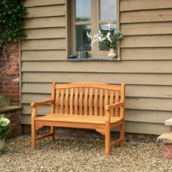 Kingsbury Small Outdoor Bench -Garden and Outdoors 30987768 alt06