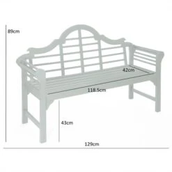 Greenhurst Lutyens Style Garden Bench -Garden and Outdoors 30989011 alt02